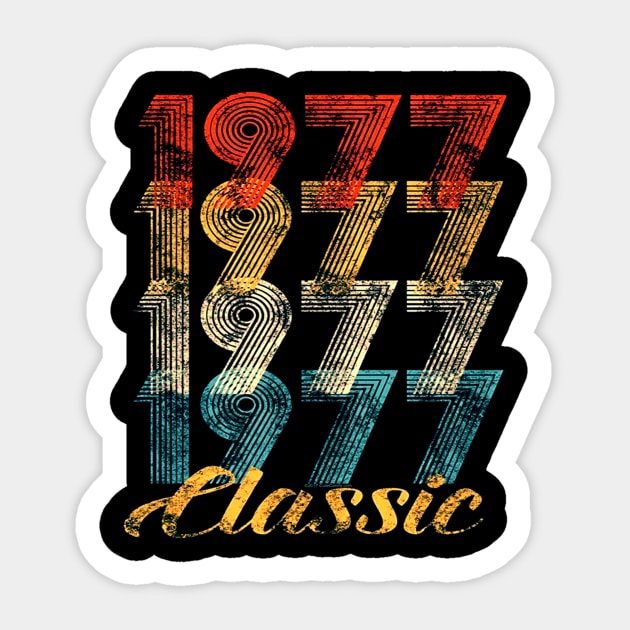 40th Birthday Gift Vintage 1977 Sticker by klausgaiser